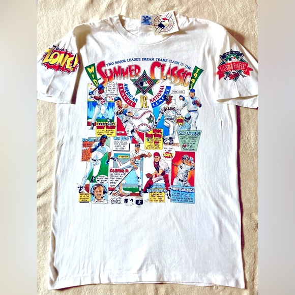 1993 Mid Summer Classic Major League vs American League Character T-Shirt (M)